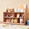 Natural Wood Kids Storage Cabinet with 5 Compartments Toy Organizer Cubby for Children